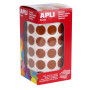 GOMMETTES ROND MARRON 15 ROUL