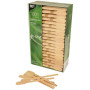 Boite de 100 Touillettes pure, longueur, 130 mm, en bois