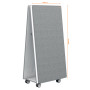 Systeme de tableaux Blancs et d’affichage mobile Move & Meet Nobo 1800x900mm, Gr