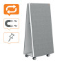 Systeme de tableaux Blancs et d’affichage mobile Move & Meet Nobo 1800x900mm, Gr
