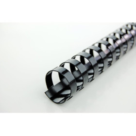 Peignes plastique combind gbc , a4 noir, 12mm, lot de 100, noir