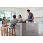 Mini tableau Blanc de bureau ou mural Nobo en acrylique 600x450mm, Transparent