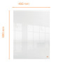 Mini tableau Blanc de bureau ou mural Nobo en acrylique 600x450mm, Transparent