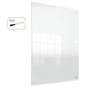 Mini tableau Blanc de bureau ou mural Nobo en acrylique 600x450mm, Transparent