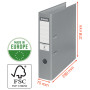 Classeur a levier ESSENTIALS PP 75mm Esselte, Vert