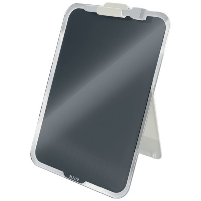 Chevalet de table en verre cosy leitz, gris