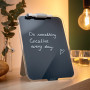 Chevalet de table en verre cosy leitz, gris