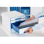 Bloc de classement 4 tiroirs wow leitz , blanc bleu