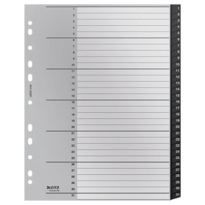 Intercalaire 1-31 pp re cycle, noir
