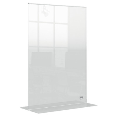 Porte affiche autoportant, PREMIUM PLUS Nobo en acrylique A4, Transparent