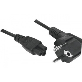 Cordon d'alimentation tripolaire pour PC portable noir -5,0m