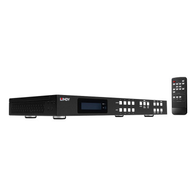 LINDY Matrice Seamless Multi-View 4x4 HDMI 4K60  avec Scaler pour mur d'écran