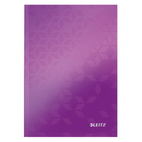 Cahier couverture carton a5 ligne wow leitz, violet