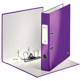Classeur a levier 180° plastifie 50 mm WOW Leitz, Violet
