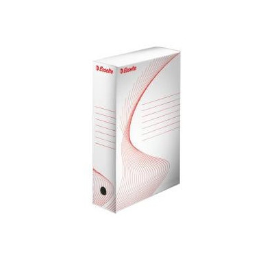Boite d'archives 80mm, Esselte standard, Lot de 10, Blanc