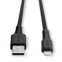 LINDY Câble USB Type A vers Lightning, noir, 1m