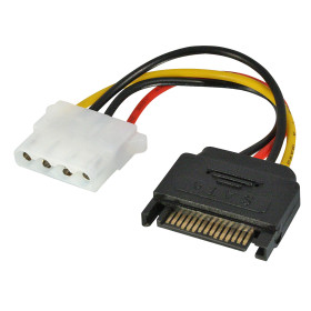 LINDY Câble adaptateur SATA 0.15m SATA vers Molex (LP4)