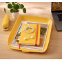 Corbeille a courrier cosy leitz, jaune