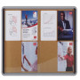 Vitrine d'interieur 12xa4 premium plus nobo, liege