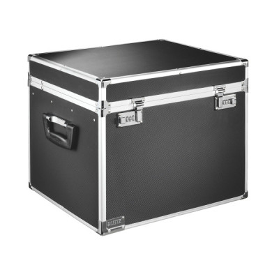 Malle de rangement verrouillable A4, Leitz Chrome Noir