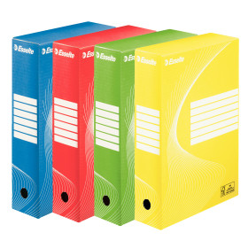 Boite d'archives 80mm BOXY VIVIDA Esselte , Lot de 4, Assortis