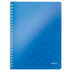 Cahier a4 pp wow leitz , quadrille, bleu