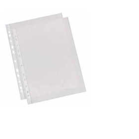 Pochette perforee 55µ a4 esselte, boite de 100, transparent