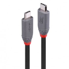 LINDY Câble USB4 240W Type C vers C, 40Gbit s, Anthra Line, 2m