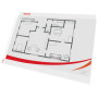 Pochette perforee 85µ a3 paysage esselte, boite de 50, transparent