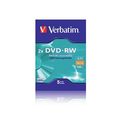 Verbatim live it! - 5 x dvd-rw 4.7 go 2x - support de stockage 43196