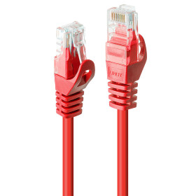 LINDY Câble réseau Rouge Cat.6 U UTP, 0.3m