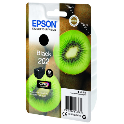 Epson ink singlepack black no.202 claria premium ink