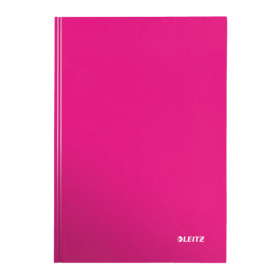 Cahier couvertrure carton a4 wow leitz, ligne, rose