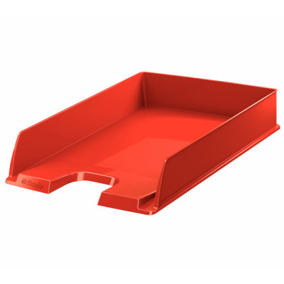 Corbeille a courrier vivida esselte, opaque, rouge