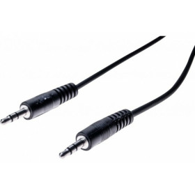 Cordon stéreo Jack 3.5 mm noir - 15 m