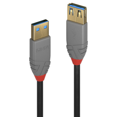 LINDY Rallonge USB 3.2 type A, 5Gbit s, Anthra Line, 2m