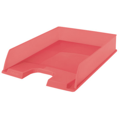 Corbeille a courrier colour'breeze esselte, corail