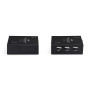 LINDY Kit extender KVM DisplayPort 1.2 & USB sur fibre optique, 300m