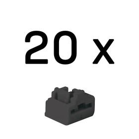 LINDY Bloqueurs de port RJ-45, 20pcs, Noir