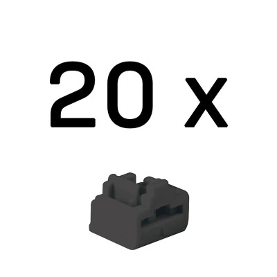 LINDY Bloqueurs de port RJ-45, 20pcs, Noir