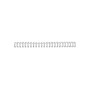 Peignes metalliques A5 WIREBIND GBC 6mm , Lot de 100, Argent