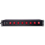 LINDY Multiprise horizontale rack 19 1.5U, 8 prises Schuko avec interrupteurs