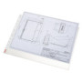 Pochette perforee a3 85µ esselte, lot de 10, transparent