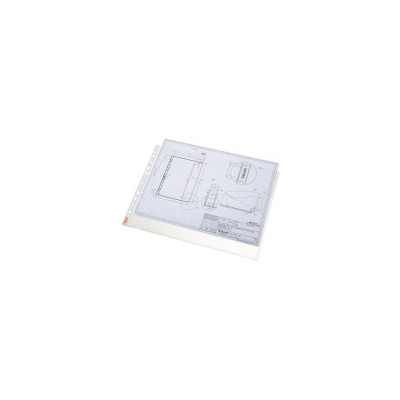 Pochette perforee a3 85µ esselte, lot de 10, transparent