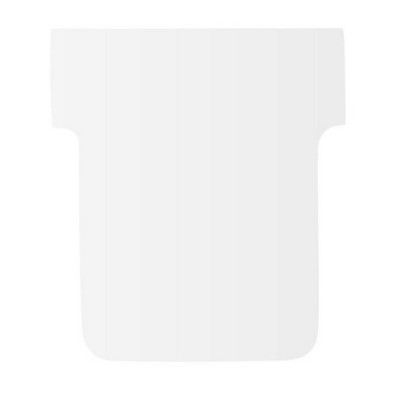 Fiches T Indice 2 Nobo, Lot de 100, Blanc