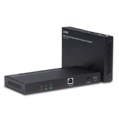 LINDY Extender KVM Cat.6 HDBaseT 100m HDMI 4K60, Audio, IR & RS-232