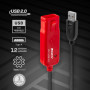 LINDY Rallonge active USB 2.0 Pro avec Hub 4 ports, 12m