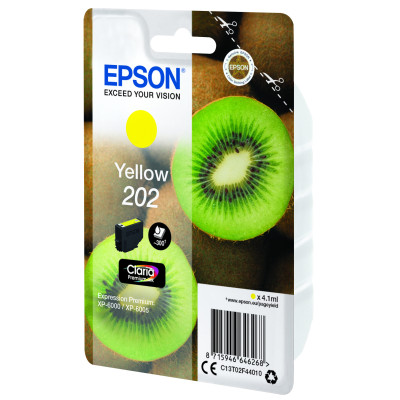 Epson ink singlepack yellow no.202 claria premium ink