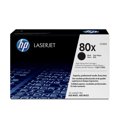 Hp toner cartridge cf280x high black ( no.80x ) high volume