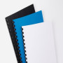 Plat de couVerture grain cuir  GBC LeatherGrain, A5 Blanc, (x100)